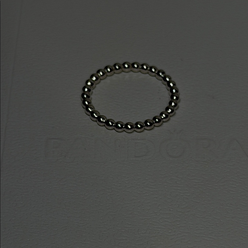 New Pandora Sterling Silver 925 Ale Beaded Ring - Picture 3 of 4